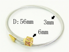 HY Wholesale Bangles Jewelry Stainless Steel 316L Popular Bangle-HY38B0893HJW