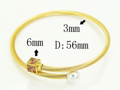 HY Wholesale Bangles Jewelry Stainless Steel 316L Popular Bangle-HY38B0903HKW