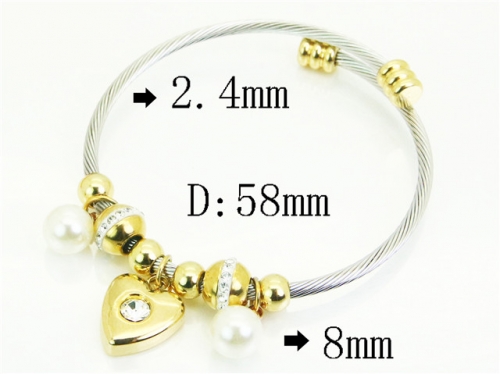 HY Wholesale Bangles Jewelry Stainless Steel 316L Popular Bangle-HY38B0952HKR