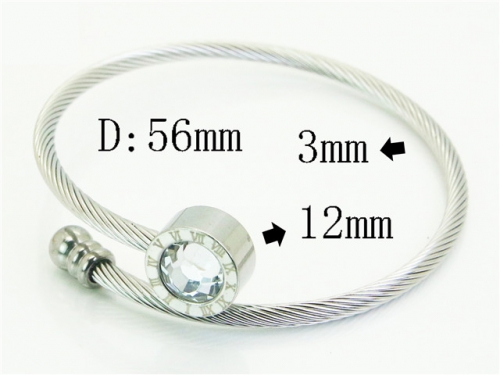 HY Wholesale Bangles Jewelry Stainless Steel 316L Popular Bangle-HY38B0915PZ