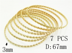 HY Wholesale Bangles Jewelry Stainless Steel 316L Popular Bangle-HY58B0665HMQ