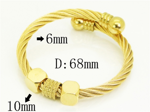 HY Wholesale Bangles Jewelry Stainless Steel 316L Popular Bangle-HY38B0942HMB