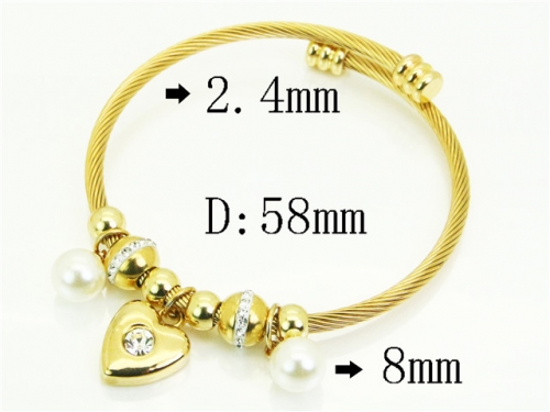 HY Wholesale Bangles Jewelry Stainless Steel 316L Popular Bangle-HY38B0953HME