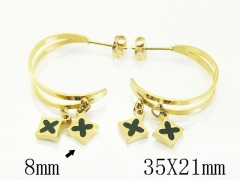 HY Wholesale Earrings Jewelry 316L Stainless Steel Earrings Jewelry-HY09E0357EML