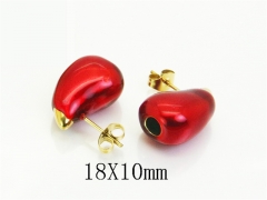 HY Wholesale Earrings Jewelry 316L Stainless Steel Earrings Jewelry-HY94E0301OR