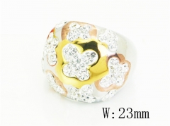 HY Wholesale Rings Jewelry Stainless Steel 316L Rings-HY15R2850IRR