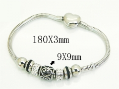 HY Wholesale Bracelets 316L Stainless Steel Jewelry Bracelets-HY12B0458HOR