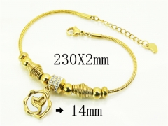 HY Wholesale Bracelets 316L Stainless Steel Jewelry Bracelets-HY24B0301HLR