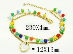 HY Wholesale Bracelets 316L Stainless Steel Jewelry Bracelets-HY24B0287RPL