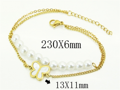 HY Wholesale Bracelets 316L Stainless Steel Jewelry Bracelets-HY24B0310XOL