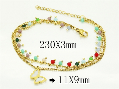 HY Wholesale Bracelets 316L Stainless Steel Jewelry Bracelets-HY24B0280VPL