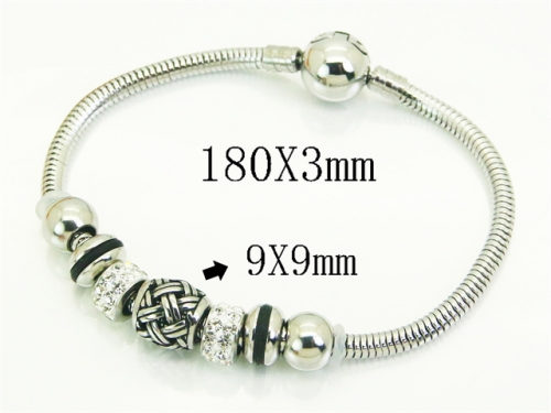 HY Wholesale Bracelets 316L Stainless Steel Jewelry Bracelets-HY12B0448HOZ