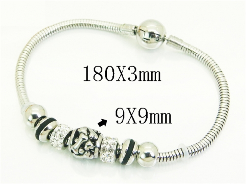 HY Wholesale Bracelets 316L Stainless Steel Jewelry Bracelets-HY12B0447HOX