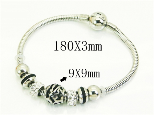 HY Wholesale Bracelets 316L Stainless Steel Jewelry Bracelets-HY12B0452HOD