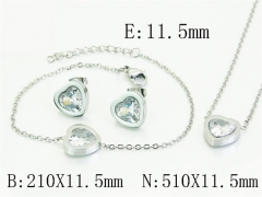 HY Wholesale Jewelry Set 316L Stainless Steel jewelry Set Fashion Jewelry-HY30S0218HLR