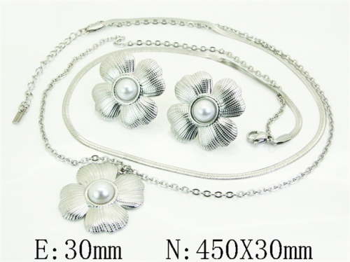 HY Wholesale Jewelry Set 316L Stainless Steel jewelry Set Fashion Jewelry-HY30S0203HKS