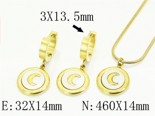 HY Wholesale Jewelry Set 316L Stainless Steel jewelry Set Fashion Jewelry-HY32S0223HID