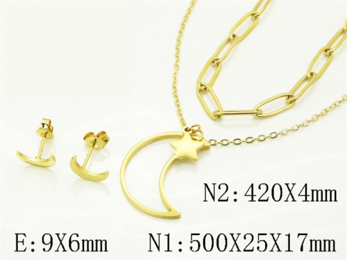 HY Wholesale Jewelry Set 316L Stainless Steel jewelry Set Fashion Jewelry-HY45S0170HIS