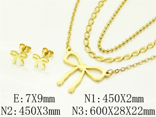 HY Wholesale Jewelry Set 316L Stainless Steel jewelry Set Fashion Jewelry-HY45S0166HHE