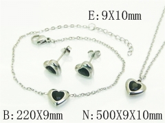 HY Wholesale Jewelry Set 316L Stainless Steel jewelry Set Fashion Jewelry-HY59S2580H0F