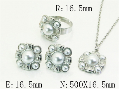 HY Wholesale Jewelry Set 316L Stainless Steel jewelry Set Fashion Jewelry-HY80S0171HNZ