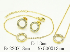 HY Wholesale Jewelry Set 316L Stainless Steel jewelry Set Fashion Jewelry-HY59S2566HJE