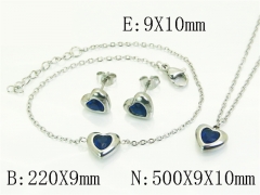 HY Wholesale Jewelry Set 316L Stainless Steel jewelry Set Fashion Jewelry-HY59S2582HYE