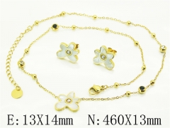 HY Wholesale Jewelry Set 316L Stainless Steel jewelry Set Fashion Jewelry-HY32S0218HIL