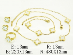 HY Wholesale Jewelry Set 316L Stainless Steel jewelry Set Fashion Jewelry-HY94S0129HLD