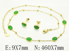 HY Wholesale Jewelry Set 316L Stainless Steel jewelry Set Fashion Jewelry-HY32S0222HJS