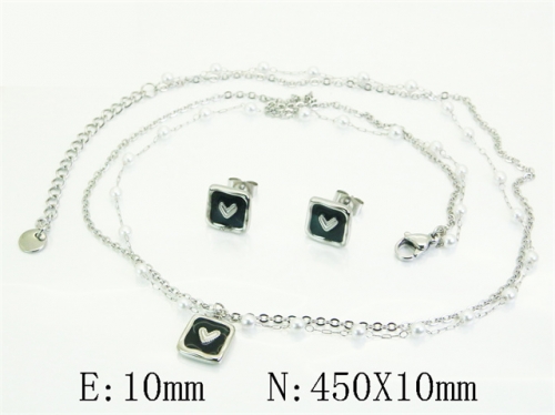 HY Wholesale Jewelry Set 316L Stainless Steel jewelry Set Fashion Jewelry-HY30S0211HJE