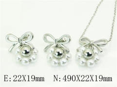 HY Wholesale Jewelry Set 316L Stainless Steel jewelry Set Fashion Jewelry-HY80S0175HJL