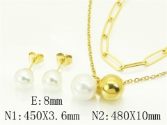 HY Wholesale Jewelry Set 316L Stainless Steel jewelry Set Fashion Jewelry-HY45S0168PX