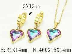 HY Wholesale Jewelry Set 316L Stainless Steel jewelry Set Fashion Jewelry-HY32S0217H15