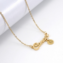 HY Wholesale Constellation Necklace Stainless Steel 316L Jewelry Necklaces-HY01N0086