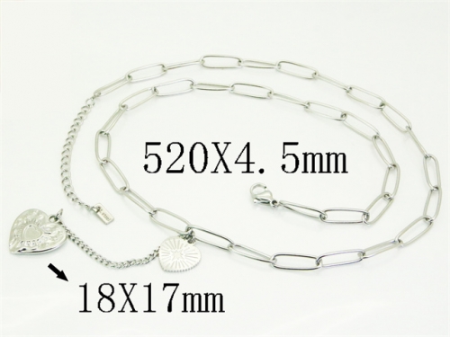 HY Wholesale Stainless Steel 316L Jewelry Hot sale Necklaces-HY30N0124ND