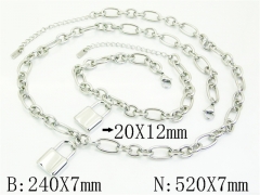 HY Wholesale Stainless Steel 316L Jewelry Hot sale Necklaces-HY30S0220HID