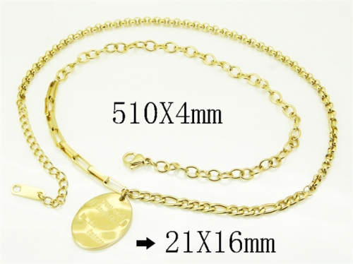 HY Wholesale Stainless Steel 316L Jewelry Hot sale Necklaces-HY04N0002PQ