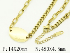 HY Wholesale Stainless Steel 316L Jewelry Hot sale Necklaces-HY04N0113HAA