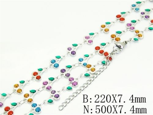 HY Wholesale Stainless Steel 316L Necklaces Bracelets Sets-HY39S0115HLL