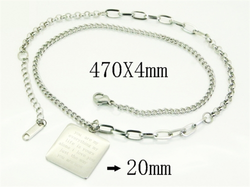 HY Wholesale Stainless Steel 316L Jewelry Hot sale Necklaces-HY04N0063PX