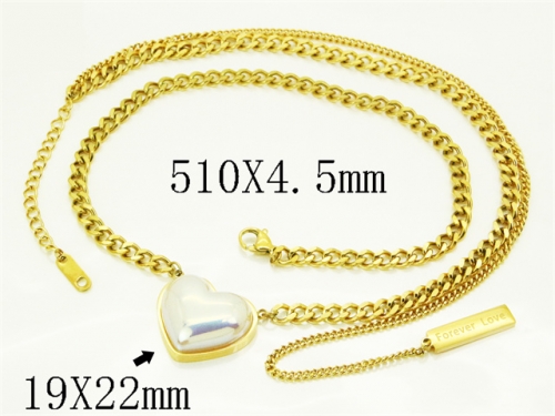 HY Wholesale Stainless Steel 316L Jewelry Hot sale Necklaces-HY04N0037HJE