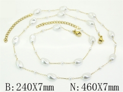 HY Wholesale Stainless Steel 316L Necklaces Bracelets Sets-HY53S0322PL