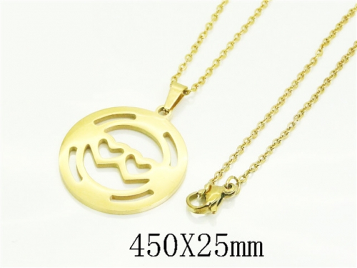 HY Wholesale Stainless Steel 316L Jewelry Hot sale Necklaces-HY74N0277ALM