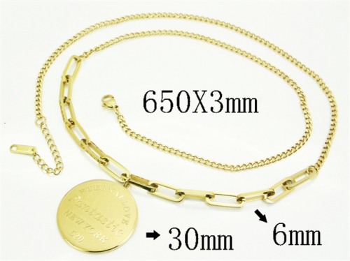 HY Wholesale Stainless Steel 316L Jewelry Hot sale Necklaces-HY04N0050HLE