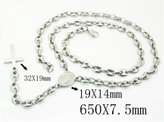 HY Wholesale Stainless Steel 316L Necklaces Bracelets Sets-HY61N1133ILE