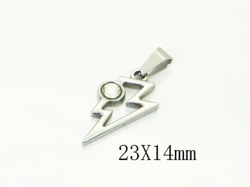 HY Wholesale Pendant Jewelry 316L Stainless Steel Jewelry Pendant-HY12P2141SIL