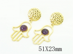 HY Wholesale Earrings Jewelry 316L Stainless Steel Earrings Jewelry-HY92E0281HBB