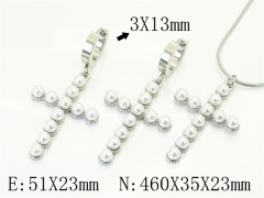 HY Wholesale Jewelry Set 316L Stainless Steel jewelry Set Fashion Jewelry-HY80S0196HLL