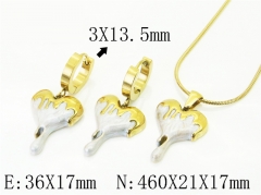 HY Wholesale Jewelry Set 316L Stainless Steel jewelry Set Fashion Jewelry-HY32S0252HMR